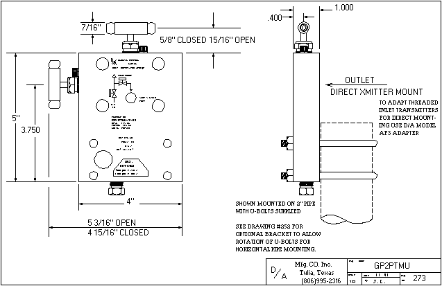 GP2PTMU Outline Drawing